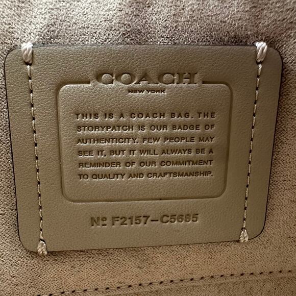 Leather Coach Kleo 17 Convertible Purse Bag & Mini Skinny ID Card Case - Picture 7 of 13